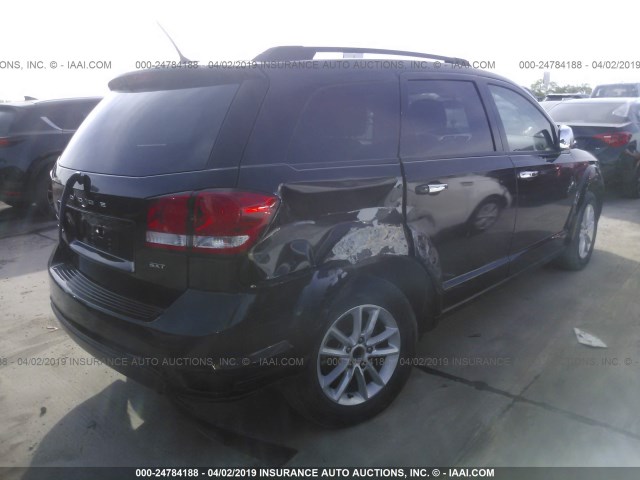 3C4PDCBB8ET217082 - 2014 DODGE JOURNEY SXT BLACK photo 4