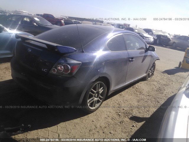 JTKDE3B77A0305522 - 2010 TOYOTA SCION TC მუქი ლურჯი ფოტო 4