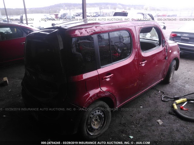 JN8AZ2KR4ET351201 - 2014 NISSAN CUBE S/SL RED photo 4