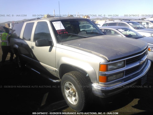 1GNGK26R1XJ358150 - 1999 CHEVROLET SUBURBAN K2500 SILVER photo 1