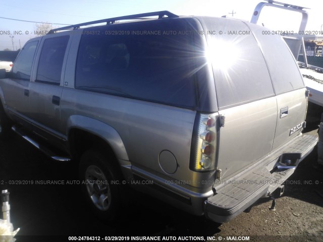 1GNGK26R1XJ358150 - 1999 CHEVROLET SUBURBAN K2500 SILVER photo 3