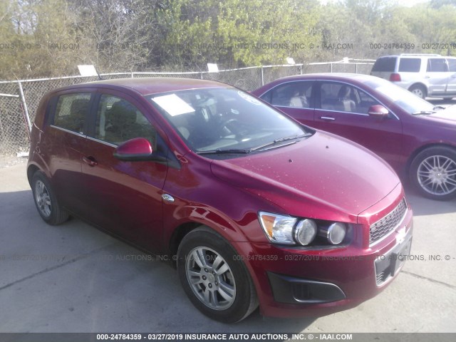 1G1JC6SH9E4233742 - 2014 CHEVROLET SONIC LT RED photo 1