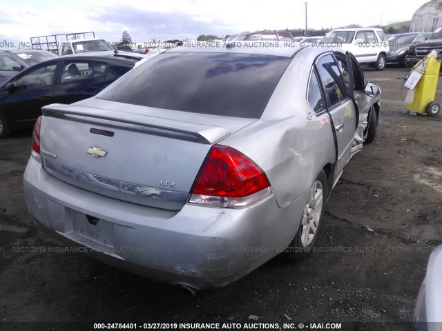 2G1WU58R079274371 - 2007 CHEVROLET IMPALA LTZ SILVER photo 4