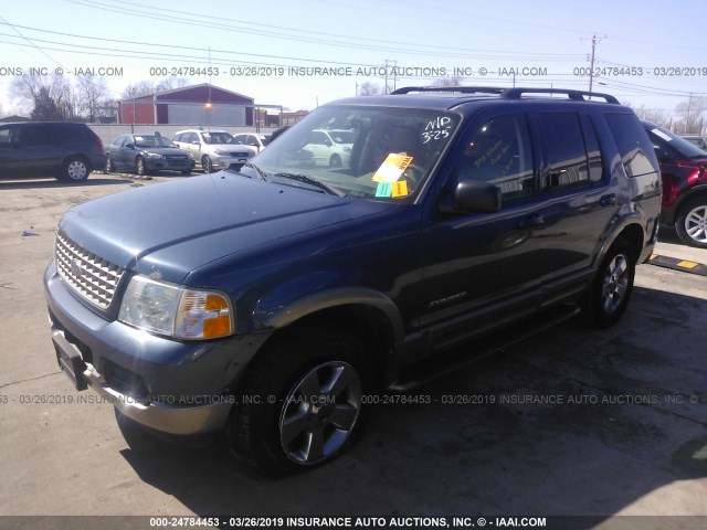 1FMZU74W74ZA92997 - 2004 FORD EXPLORER EDDIE BAUER BLUE photo 2