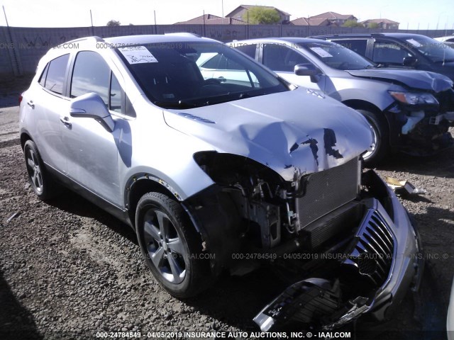 KL4CJASB2EB600524 - 2014 BUICK ENCORE SILVER photo 1