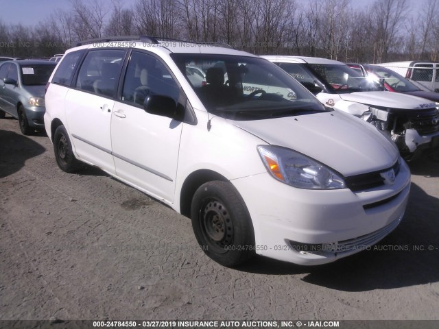 5TDZA23C74S148932 - 2004 TOYOTA SIENNA CE/LE WHITE photo 1