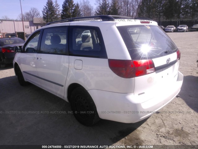 5TDZA23C74S148932 - 2004 TOYOTA SIENNA CE/LE WHITE photo 3