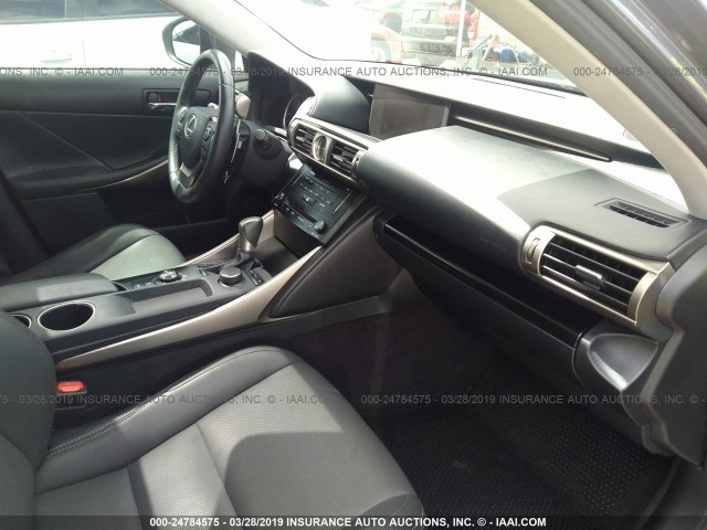 JTHBF1D2XE5008513 - 2014 LEXUS IS 250 GRAY photo 5