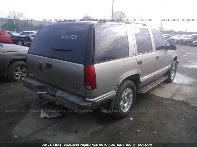 1GKEK13R0WJ732734 - 1998 GMC YUKON TAN photo 4