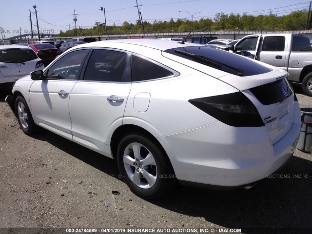 5J6TF1H35BL002032 - 2011 HONDA ACCORD CROSSTOUR EX WHITE photo 3