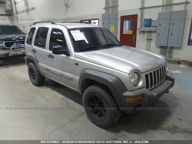 1J4GL48K73W569992 - 2003 JEEP LIBERTY SPORT/FREEDOM SILVER photo 1