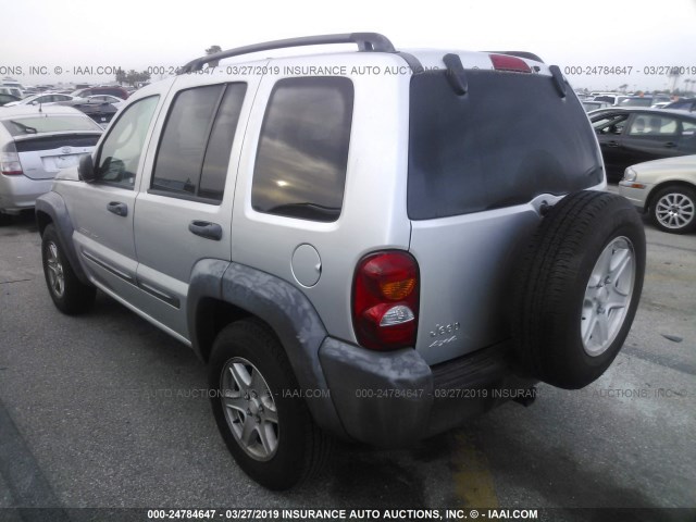 1J4GL48K83W675979 - 2003 JEEP LIBERTY SPORT/FREEDOM SILVER photo 3