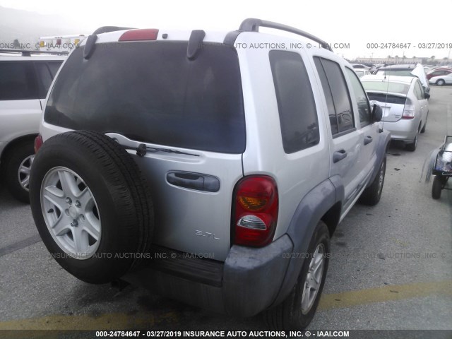 1J4GL48K83W675979 - 2003 JEEP LIBERTY SPORT/FREEDOM SILVER photo 4