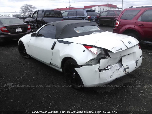 JN1BZ36A37M650852 - 2007 NISSAN 350Z ROADSTER WHITE photo 3