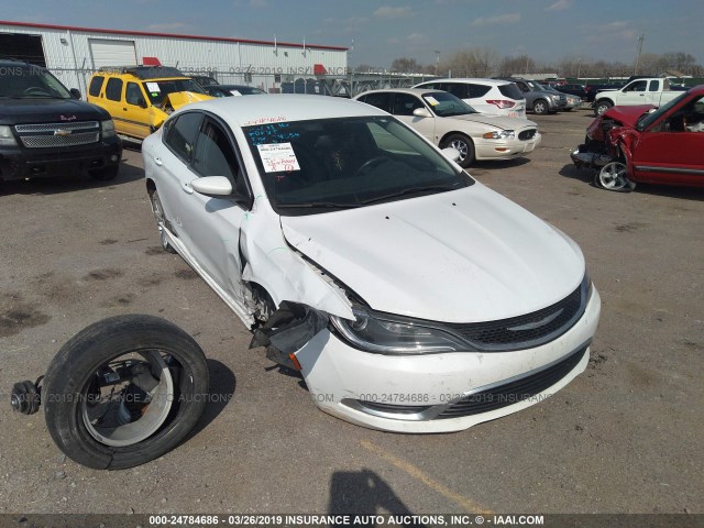 1C3CCCAB1FN714886 - 2015 CHRYSLER 200 LIMITED WHITE photo 1