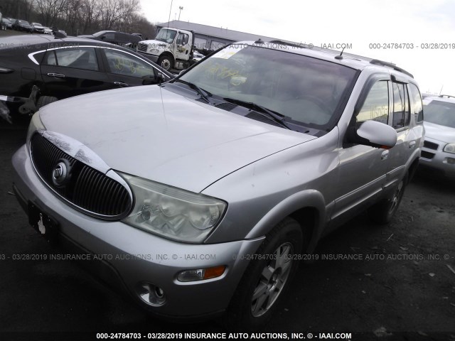 5GAET13P942341680 - 2004 BUICK RAINIER CXL GRAY photo 2