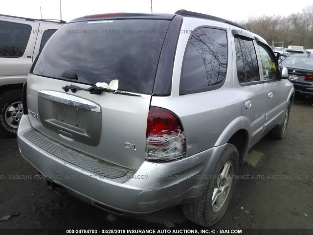 5GAET13P942341680 - 2004 BUICK RAINIER CXL GRAY photo 4