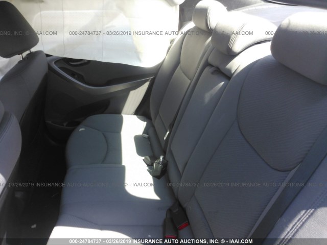 KMHDH4AE2DU591826 - 2013 HYUNDAI ELANTRA GLS/LIMITED SILVER photo 8