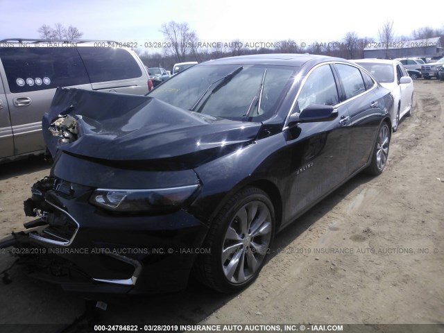 1G1ZH5SXXHF186381 - 2017 CHEVROLET MALIBU PREMIER BLACK photo 2