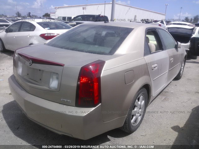 1G6DP567250130404 - 2005 CADILLAC CTS HI FEATURE V6 BEIGE photo 4