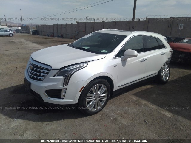 1GYKNERSXKZ217575 - 2019 CADILLAC XT5 PREMIUM LUXURY WHITE photo 2