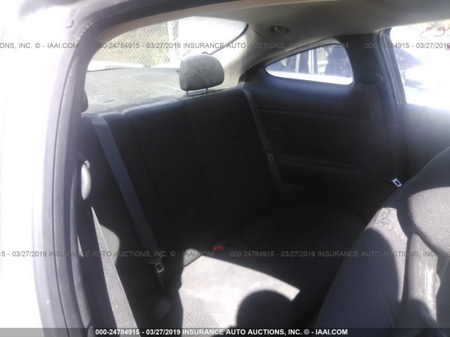 1G2AL18F187105874 - 2008 PONTIAC G5 SILVER photo 8