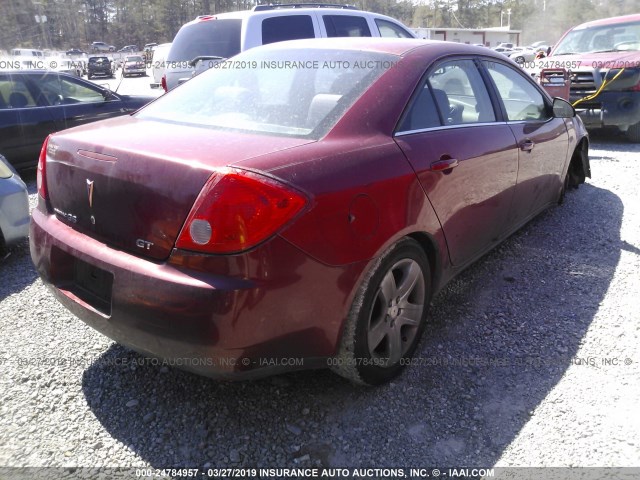 1G2ZH57N784159167 - 2008 PONTIAC G6 GT RED photo 4