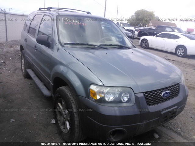 1FMYU93167KA05262 - 2007 FORD ESCAPE XLT GREEN photo 1