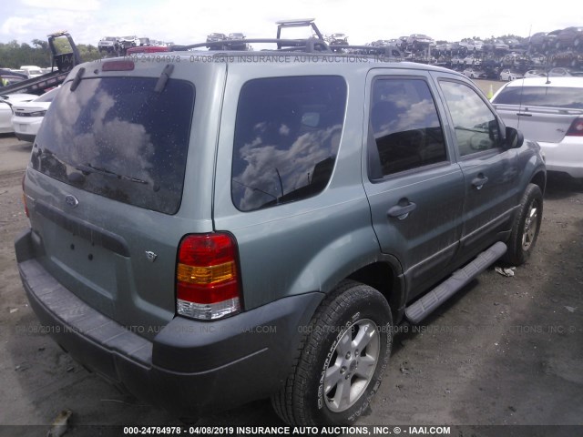 1FMYU93167KA05262 - 2007 FORD ESCAPE XLT GREEN photo 4