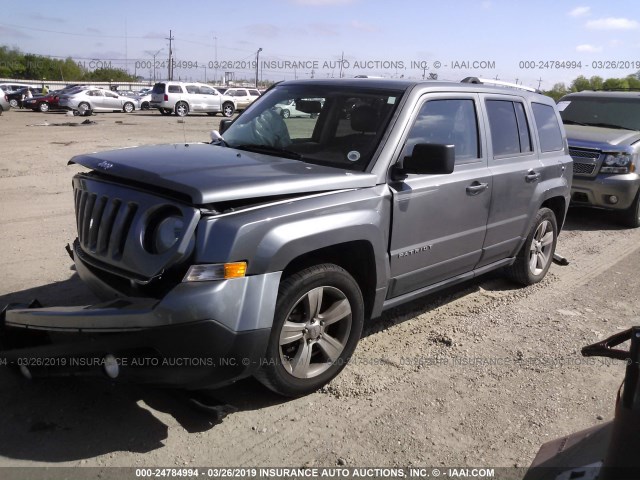 1C4NJPCB2CD552332 - 2012 JEEP PATRIOT LIMITED GRAY photo 2