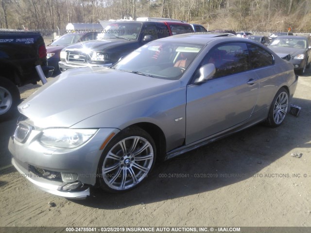 WBAKF9C55BE620171 - 2011 BMW 335 XI GRAY photo 2