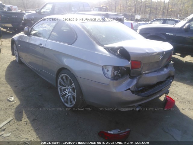 WBAKF9C55BE620171 - 2011 BMW 335 XI GRAY photo 3