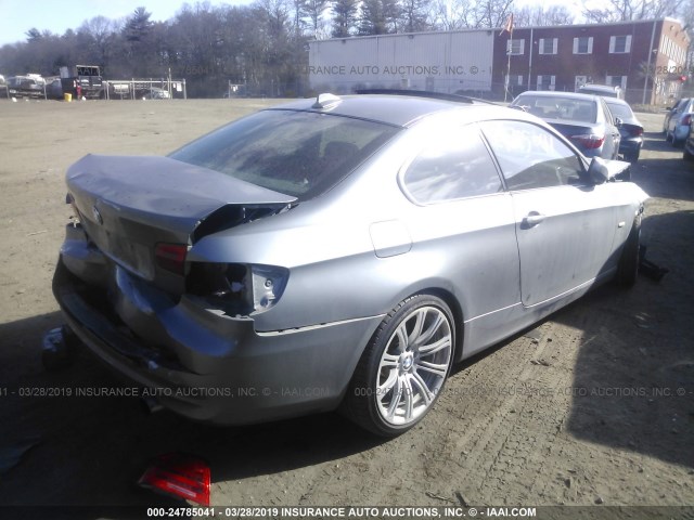 WBAKF9C55BE620171 - 2011 BMW 335 XI GRAY photo 4