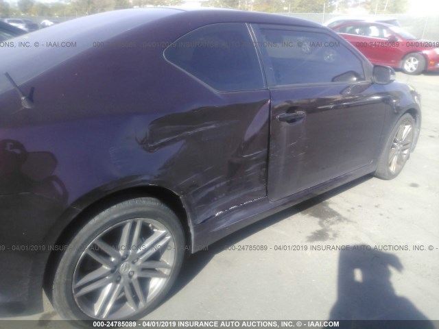 JTKJF5C79C3034734 - 2012 TOYOTA SCION TC ბურგუნდია ფოტო 6