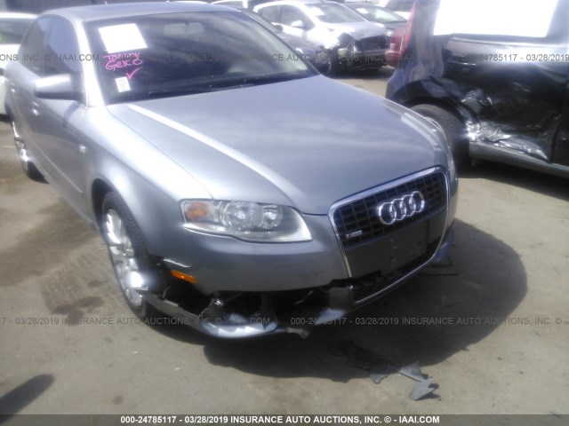 WAUAF78E68A168370 - 2008 AUDI A4 2.0T GRAY photo 6