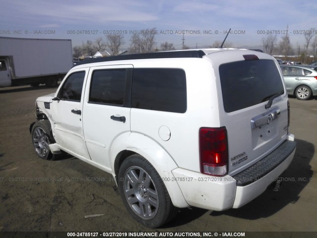 1D8GU58607W735272 - 2007 DODGE NITRO R/T WHITE photo 3