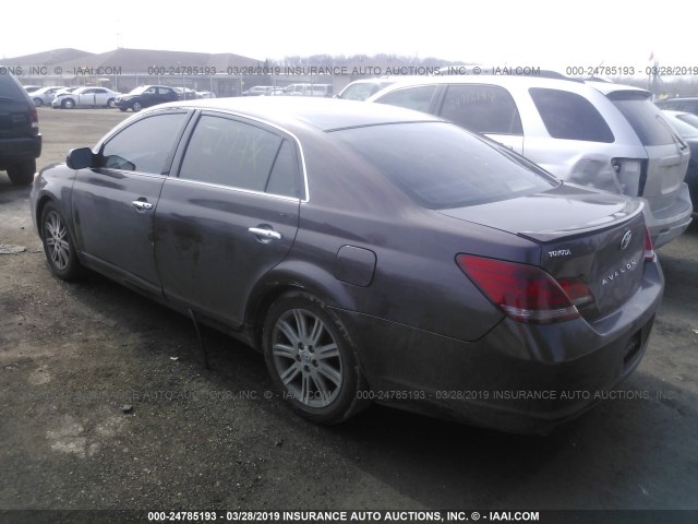 4T1BK36B78U260828 - 2008 TOYOTA AVALON XL/XLS/TOURING/LIMITED BURGUNDY photo 3