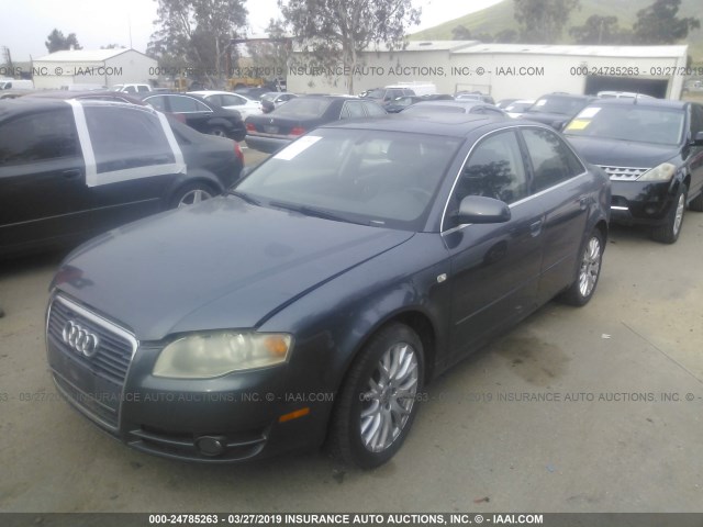 WAUAF78E96A135988 - 2006 AUDI A4 2/TURBO BLUE photo 2