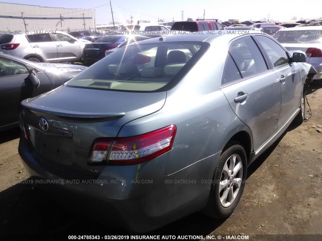 4T4BF3EK0AR067955 - 2010 TOYOTA CAMRY SE/LE/XLE 绿色 照片 4