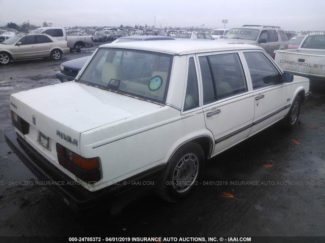 YV1FX8843H1102159 - 1987 VOLVO 740 GLE WHITE photo 4