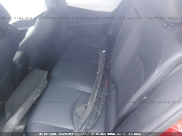 JTDKARFU3H3528582 - 2017 TOYOTA PRIUS RED photo 8