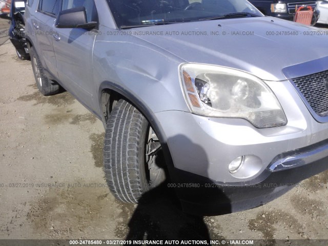 1GKKRNED3CJ362768 - 2012 GMC ACADIA SLE SILVER photo 6