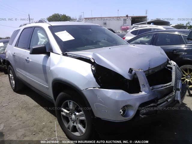 1GKLRLED5AJ108422 - 2010 GMC ACADIA SLE SILVER photo 1