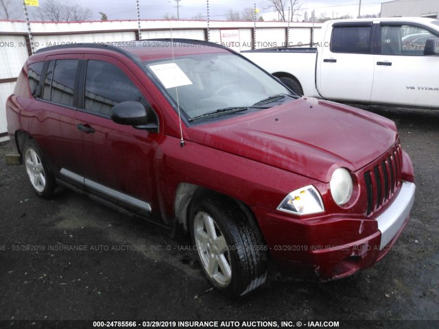 1J8FF57W27D105456 - 2007 JEEP COMPASS LIMITED RED photo 1