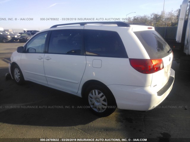 5TDZA23C36S441570 - 2006 TOYOTA SIENNA CE/LE WHITE photo 3