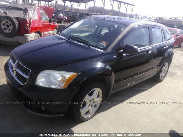 1B3HB48B87D218606 - 2007 DODGE CALIBER SXT BLACK photo 2