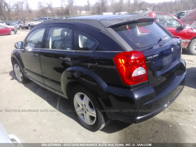 1B3HB48B87D218606 - 2007 DODGE CALIBER SXT BLACK photo 3