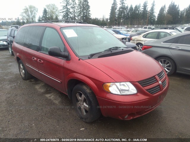 2D8GP44L35R477252 - 2005 DODGE GRAND CARAVAN SXT RED photo 1