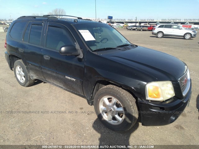 1GKDT13S752299143 - 2005 GMC ENVOY BLACK photo 1