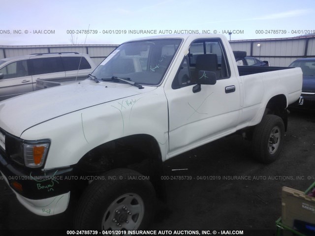 4TAVN01D7PZ061579 - 1993 TOYOTA PICKUP 1/2 TON SHORT WHLBSE DX WHITE photo 6